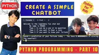 Coding For Kids | Python Programming Tutorial | Create a simple fun 
