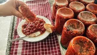 İkinci Kez Yaptığım / Kışa Kalmayan Sos Tarifim 😋 Yiyenlerlerden Tam Not Alan Kahvaltılık Sos Tarifi