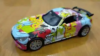 Die Cast Car With Pop Art