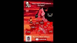 How many KFCs are in Europe 