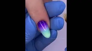 Как научиться делать градиент кистью быстро!!! Фиалковый градиент