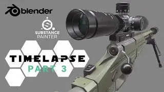 SPEED PAINT RUSSIAN SNIPER RIFLE IN SUBSTANCE PAINTER 2018