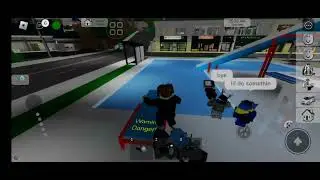playing with my friends roblox
