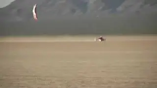World Speed Record in Kite Buggy 82.9 m/h, 133.4 km/h