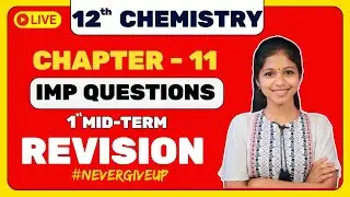 12th Chemistry Chapter 11 Important Questions | 12th chemistry important questions 2024