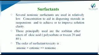 Lecture 31- Opthalmic Preparations (Part-2) BY PAYAL N. VAJA