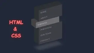 Isometric 3D Menu Ber Whit Hover Effects Only Using HTML and CSS