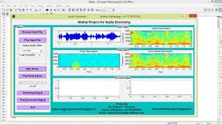 Audio Noise Removal using Matlab Project Source Code - Final Year Project - IEEE Based Project