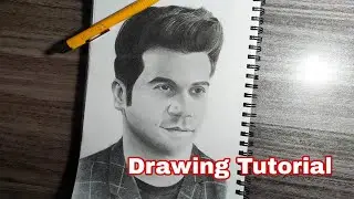 How To Draw With Graphite And Charcoal Rajkummar Rao drawing?
