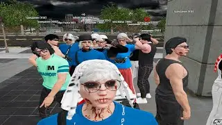 залез на дерево и