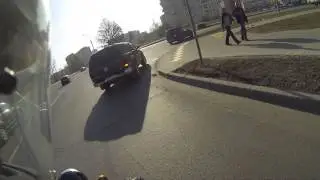 Перегон Honda Giorno от дома в гараж.