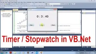 How to make Timer Application in visual basic [Beginners]