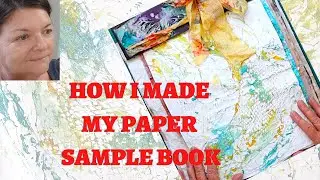 DIY TEXTURED PAPER SAMPLE BOOK - A SIMPLE WAY TO BIND A BOOK