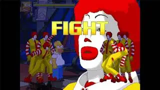 MUGEN Fight | Donald (11p) VS RDC Homer Simpson V0.7
