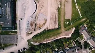 May 2022 - Cinematic 4K #drone view of Ballinteer ETNS construction works
