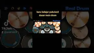 baru belajar pukulan2 dasar main dram di hp#ftypシ