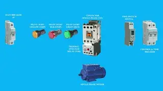 Single Phase Time Switch DOL Starter Wiring Diagram Animation