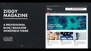Magazine WordPress Theme Setup Tutorial 2020– Ziggy Theme