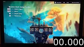 Brawlhalla Tutorial Challenges Speedrun - Blasters Dash Jump Combo Challenge - 0:01.650 [WR]