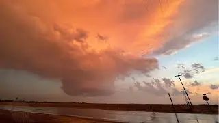 4-21-2022 Kinsley, Kansas Tornado Warned Storm