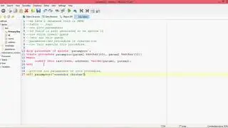 How to create stored procedure with parameters in mysql