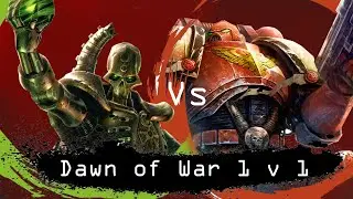 Dawn of War  Soulstorm 1 v 1 Space Marines (Bhaltair Roshuan) vs Necrons (Forgotten)