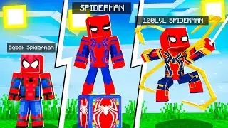 SPİDER MAN OLARAK MİNECRAFT OYNAMAK - Minecraft Süper Kahramanlar Modu