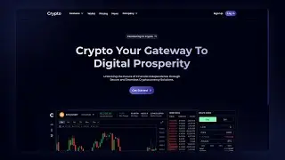 Responsive Crypto Website using ReactJS, Motion & CSS