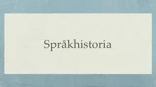 Språk Historia (Hej Historia)