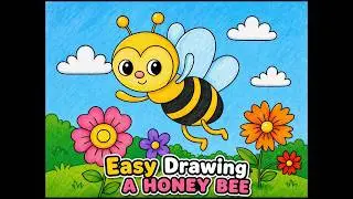 How to Draw a Cute Honey Bee (Step by Step)