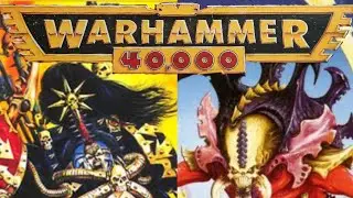 Warhammer 40k 2nd edition battle report. Chaos vs Tyranids