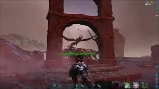ARK  Survival Evolved альфа дракона на аллозаврах на карте The Island