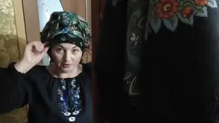 Красивая намотка в украинском этно стиле из пп платка 