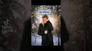 Four seasons in German with months. Part 2. German is easy! #keallard #german #shorts