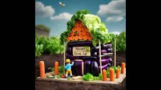 Never Give Up/house madeup with vegetables/