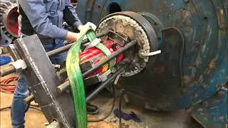 Демонтаж полумуфты с конической посадкой