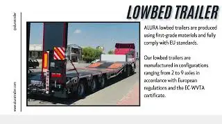 Lowbed Trailer - Hydraulic Raising Platform