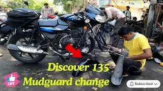Discover 135 mudguard change 