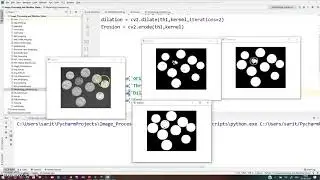 Morphological operations in openCV
