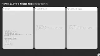 Способы CSS для создания фиксированного соотношения сторон (php,js,html)