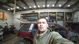 Профильная труба в виде порога. Восстановление ШАРИКА Mitsubishi Chariot.