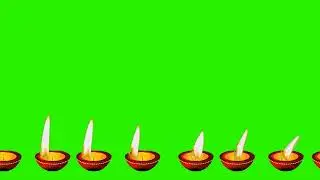 Diwali Diya Laps Green Screen Video