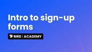 Intro to sign up forms