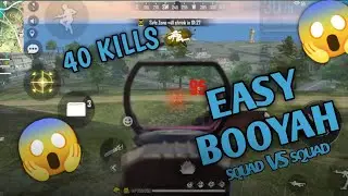 Easy to Booyah।। Free fire gameplay in mobile ।। Booyah in 40 kills