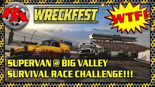 Wreckfest - Supervan @ Big Valley Speedway: Three-wheeler vs School Bus!