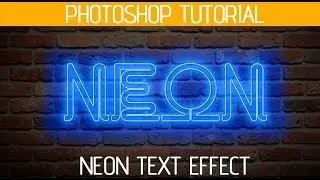 Photoshop Tutorial Neon Text