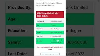 Allied Bank ABL Jobs 2023 