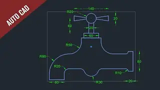 Water Tap Practice Drawing in Auto CAD (4)