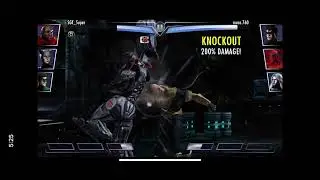 Cyborg Infinite Combo Glitch INJUSTICE Mobile