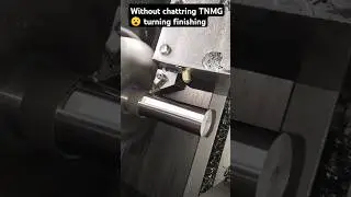 TNMG TOOL | without chattring turning on cnc machine Port | #cnc #cncmachine #shorts